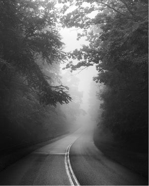 black and white landscape photography