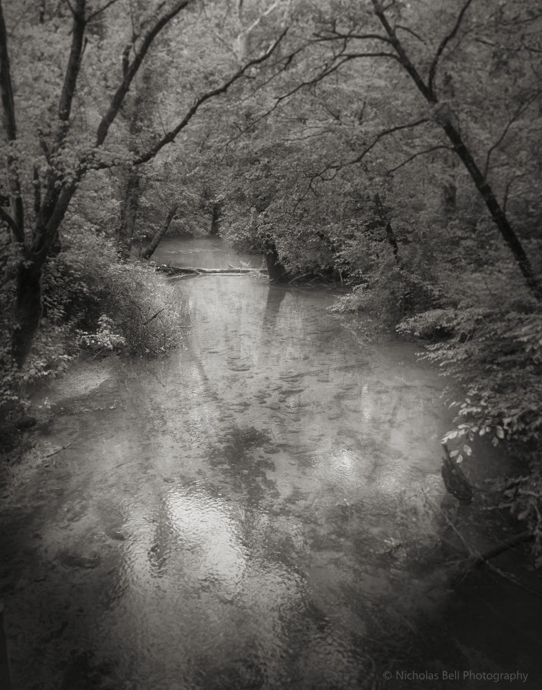 Appalachian photography, lazy river, print