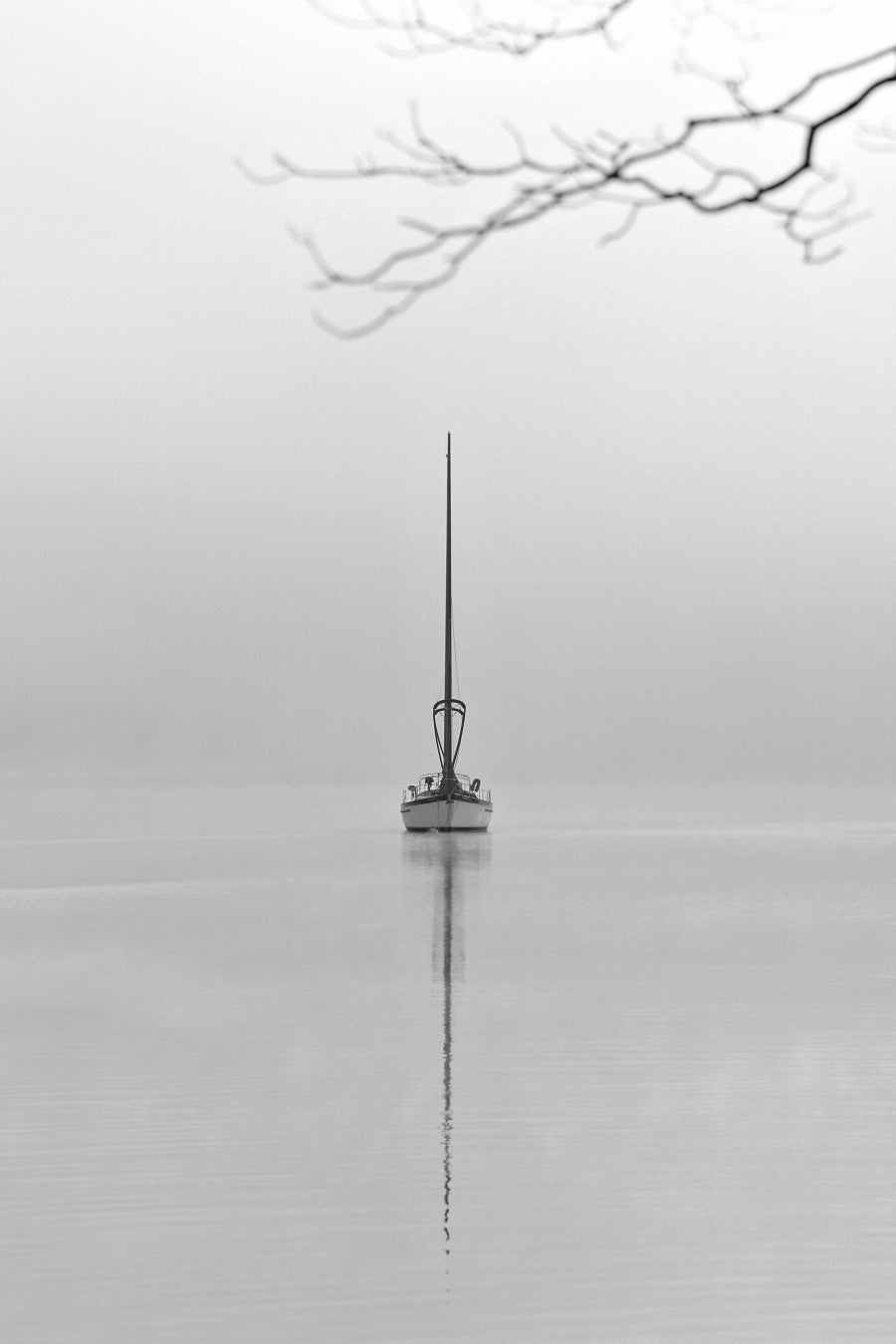 Sailboat on Winter Water