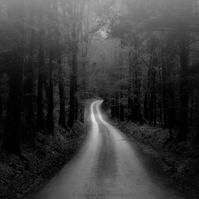 black and white landscape photography, Appalachia, prints